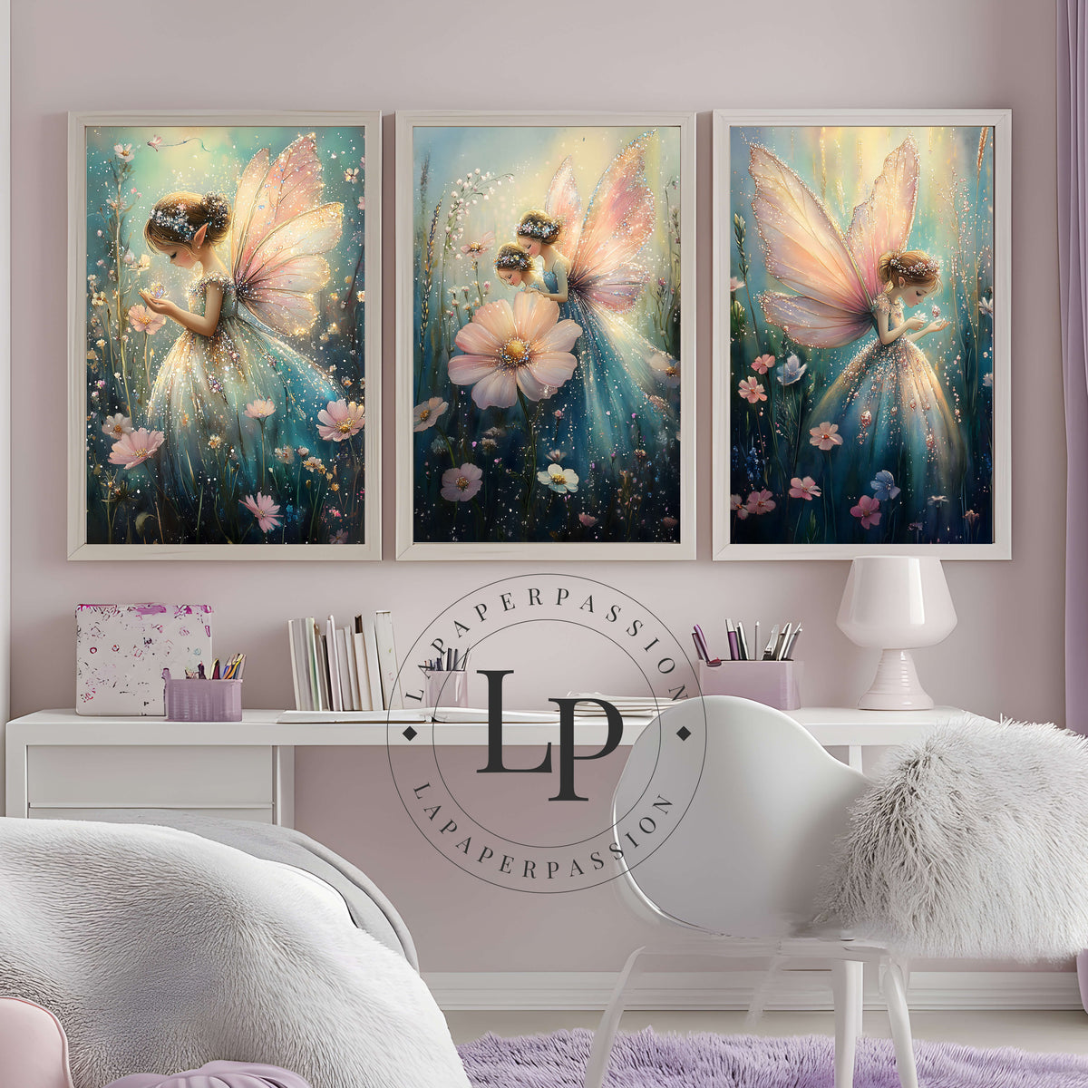 Fairy Prints | Girls Nursery wall art