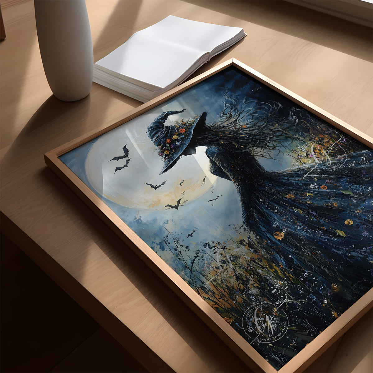 Gothic Moon Witch Wall Art