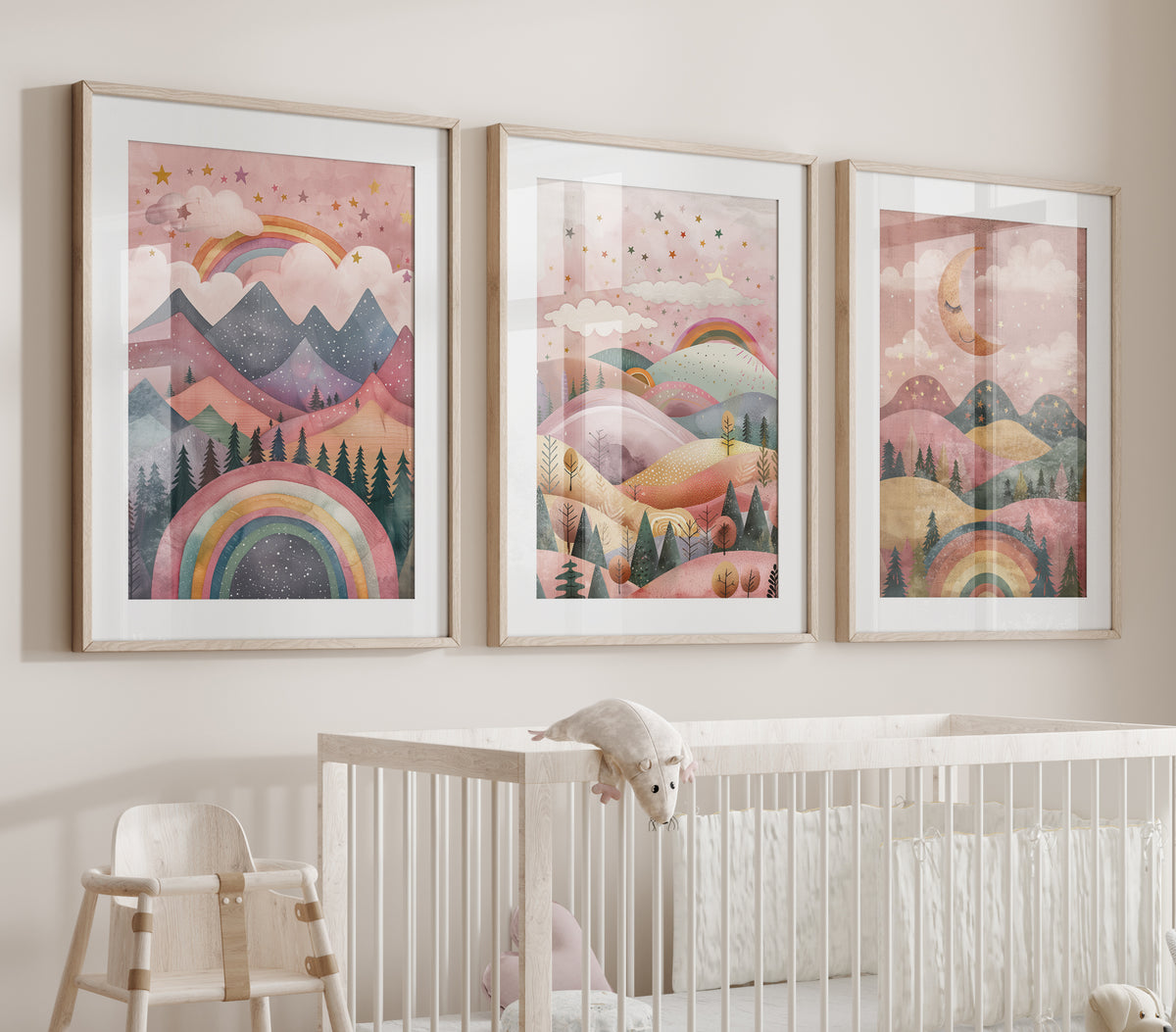 Rainbow Nursery  Prints