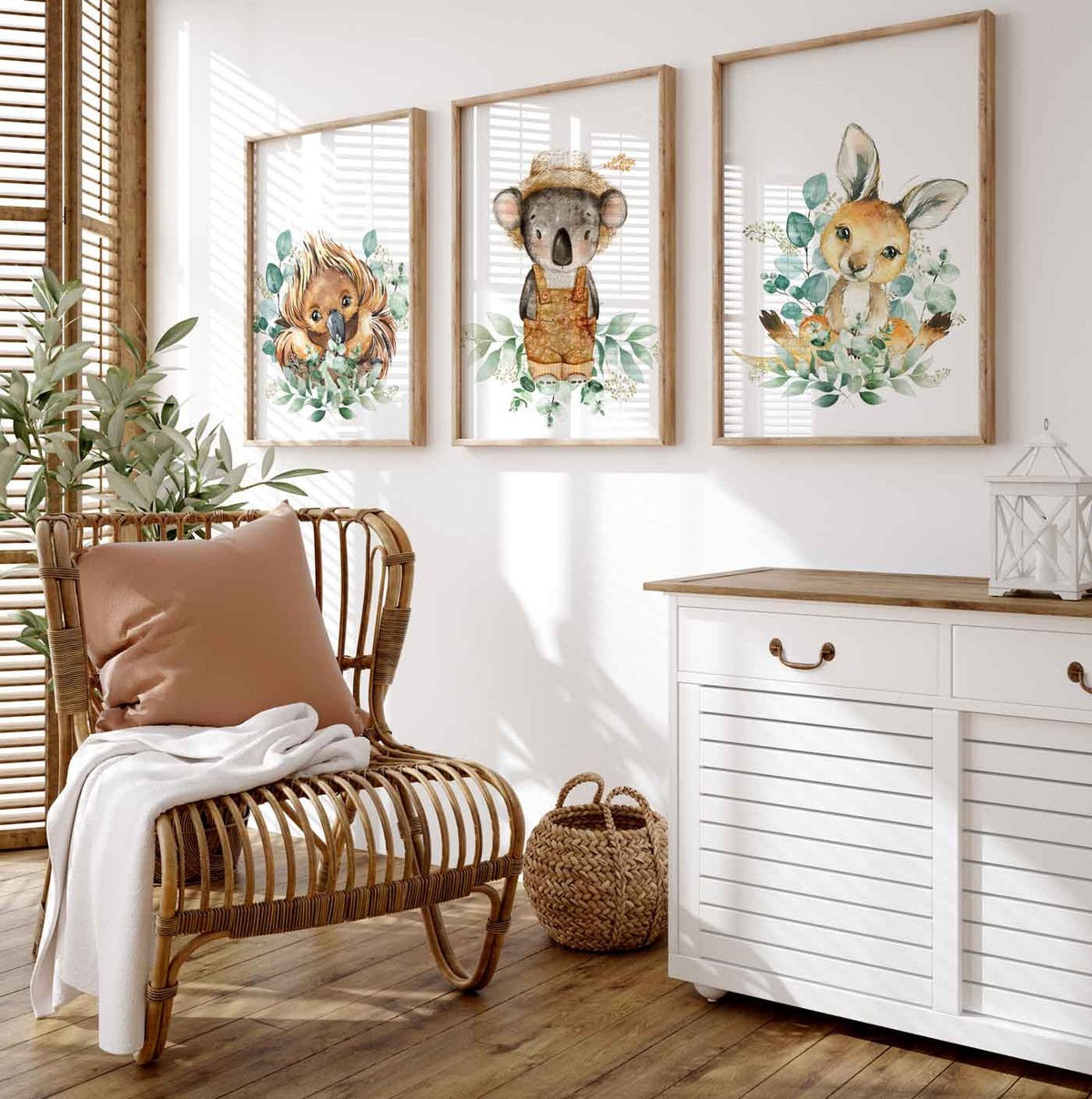 Australian Animal Wall Prints Nursery Prints