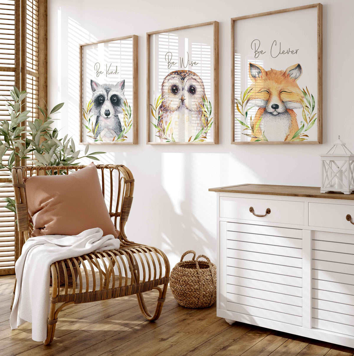 Woodland Animal Artwork - Nursery prints
