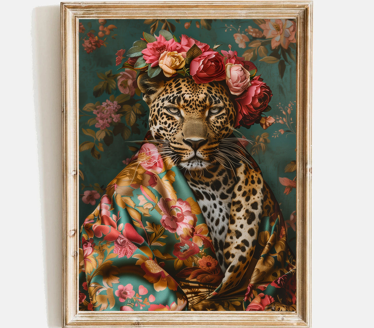 Maximlist Leopard wall art