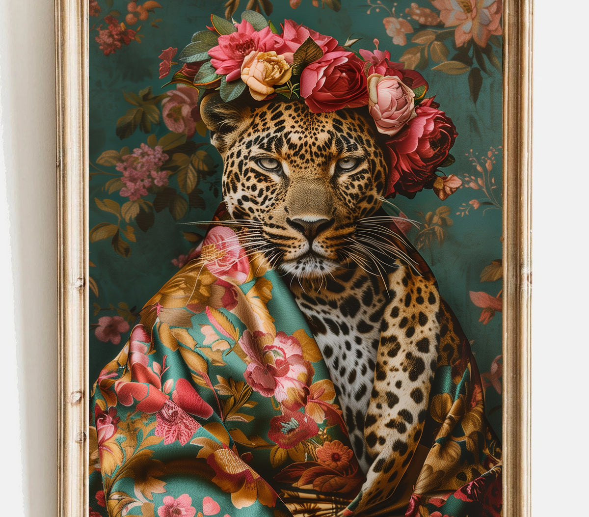 Maximlist Leopard wall art