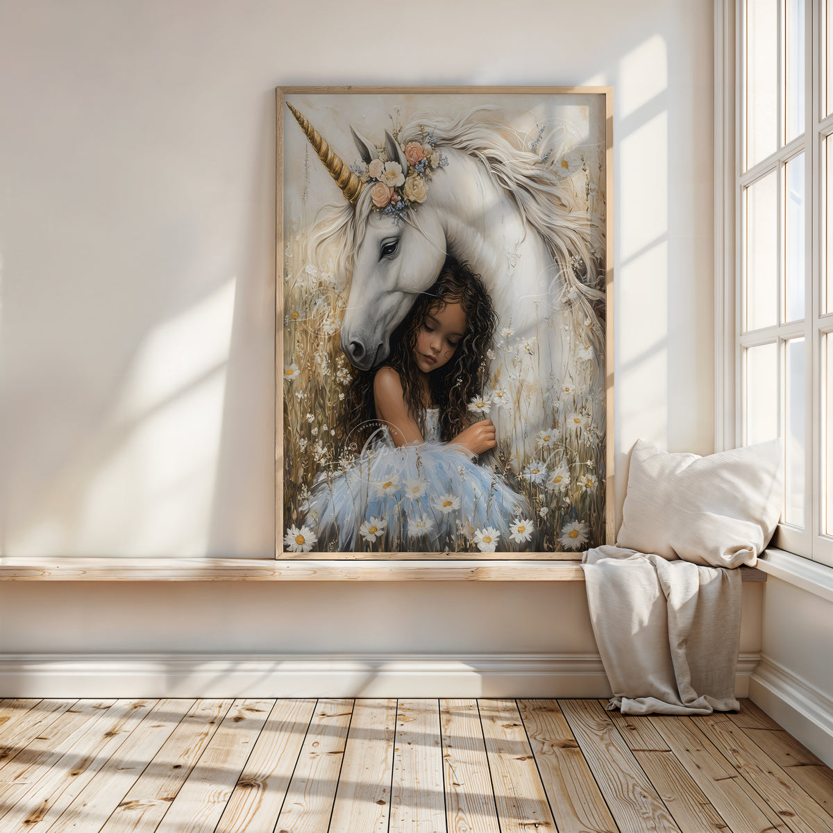 Unicorn Wall Art – Girls' Room Print