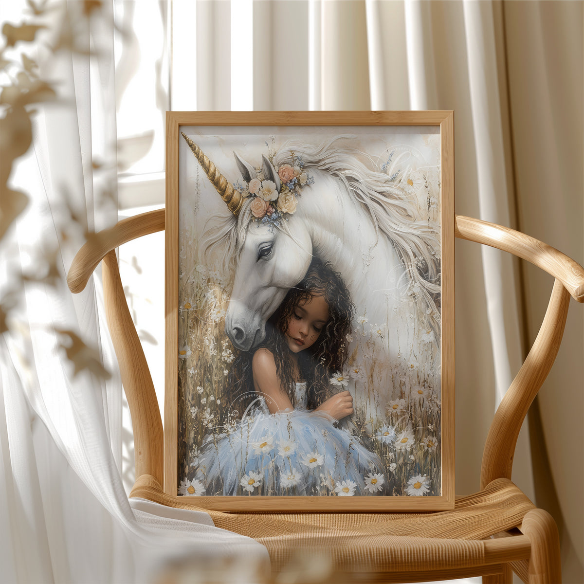 Unicorn Wall Art – Girls' Room Print