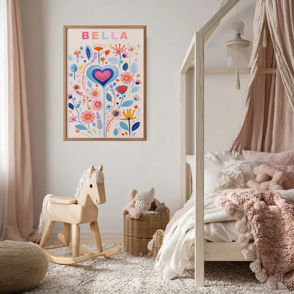 Custom Name Girls Print