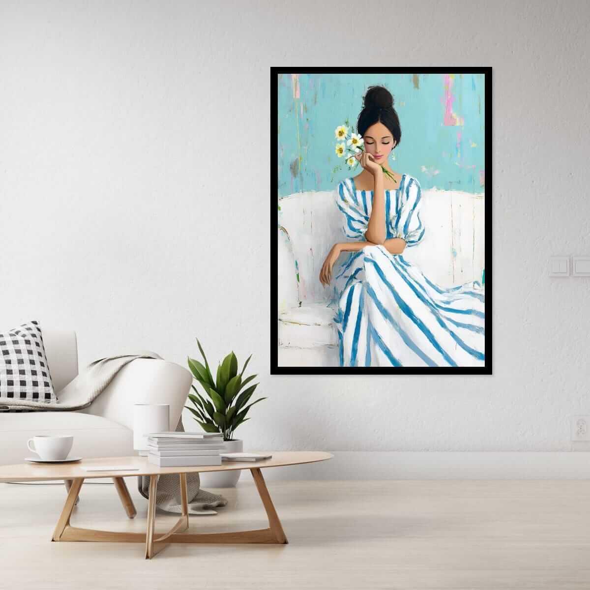 Feminine Wall Art – Striped Dress