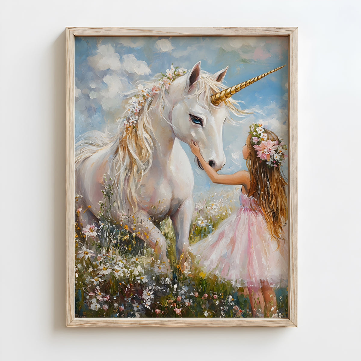 Unicorn wall art | Girls wall art