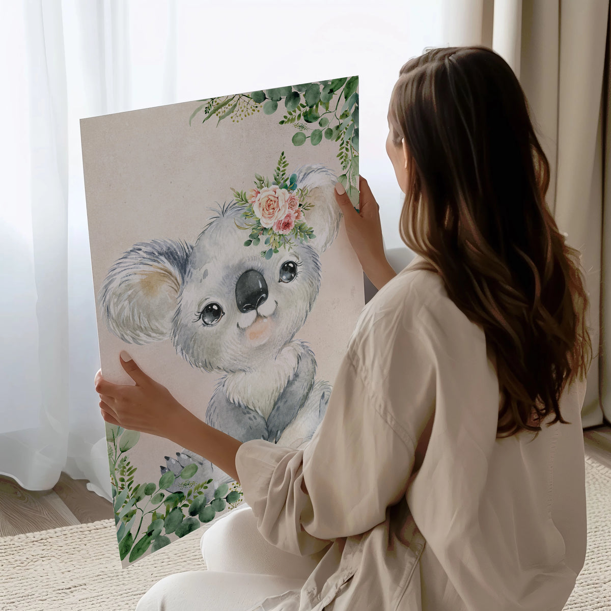 Custom Australian Animal Nursery Prints for Girls