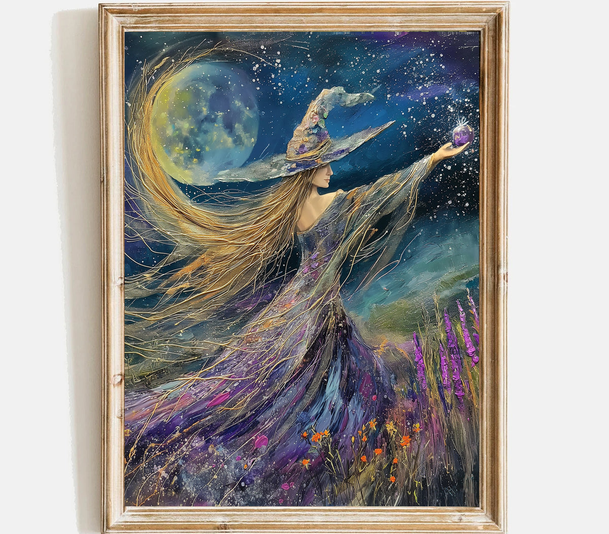 Wildflower Witch Wall Art print