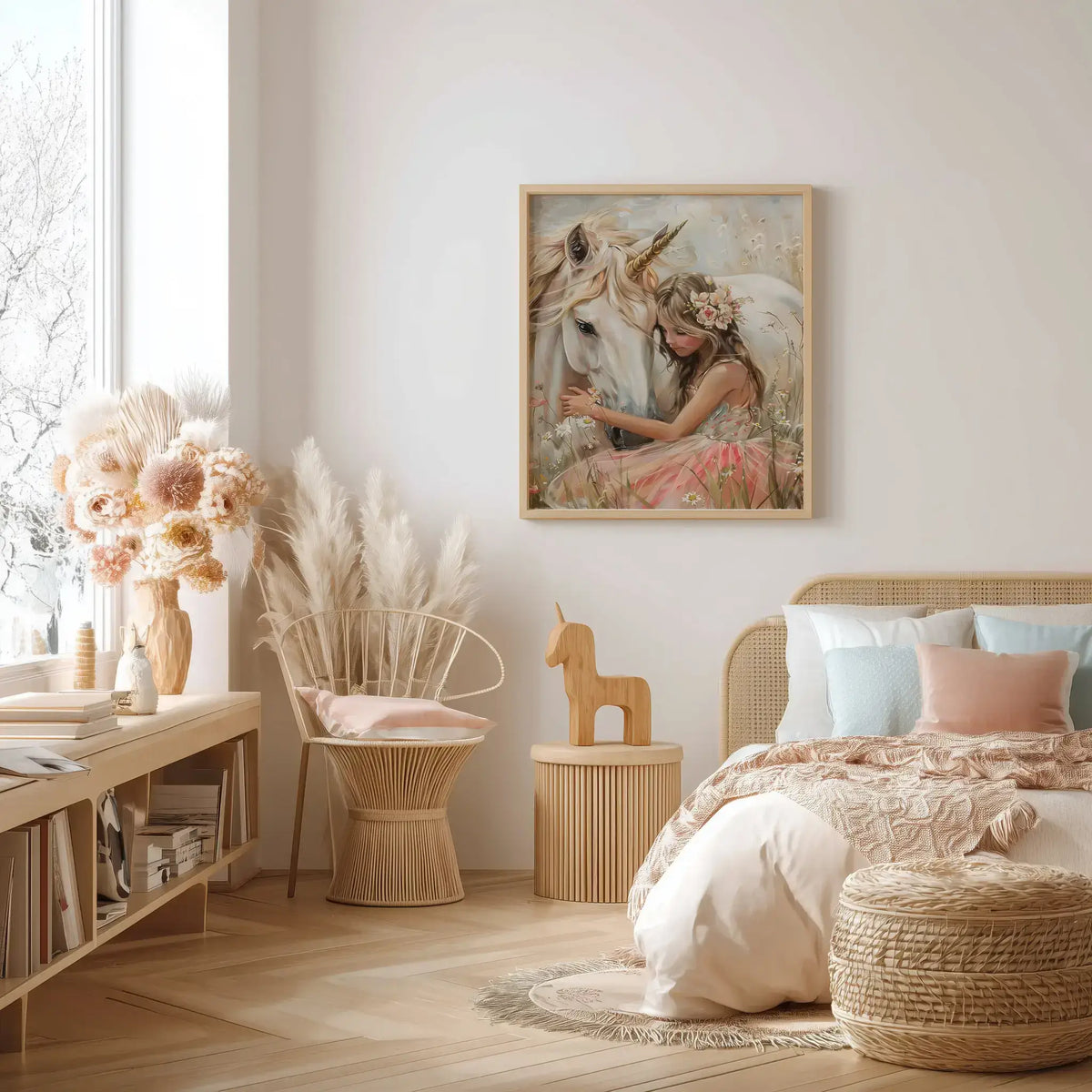 Dreaming of unicorns Girls Wall Art