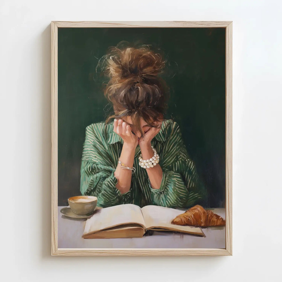 Minimalist abstract female figure wall art