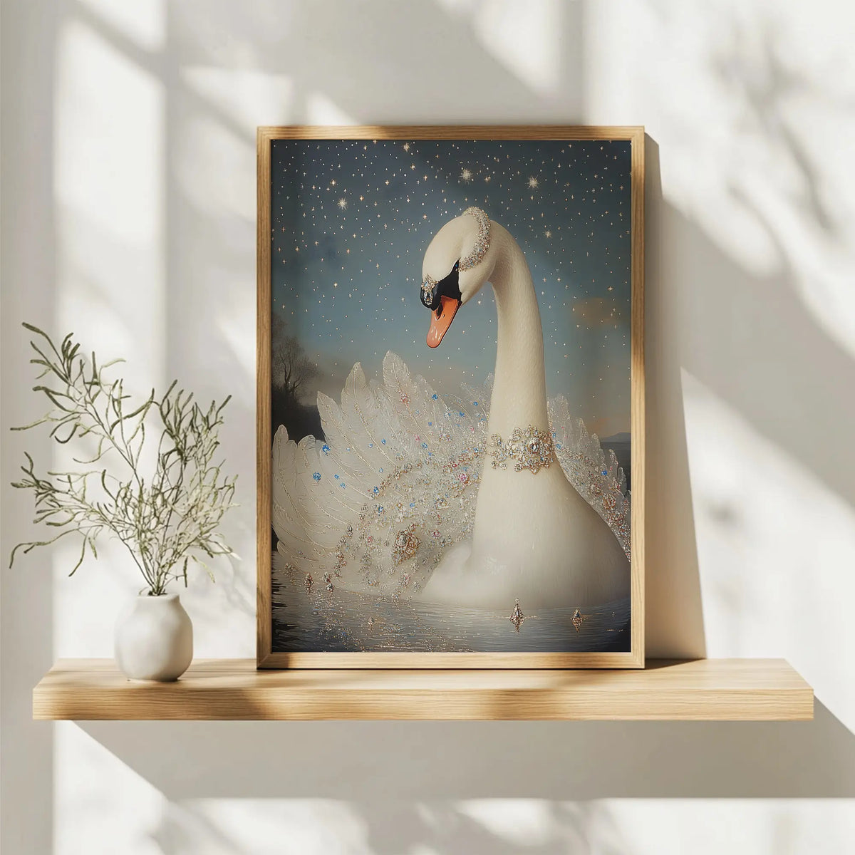 Vintage Swan - Print Nursery Art