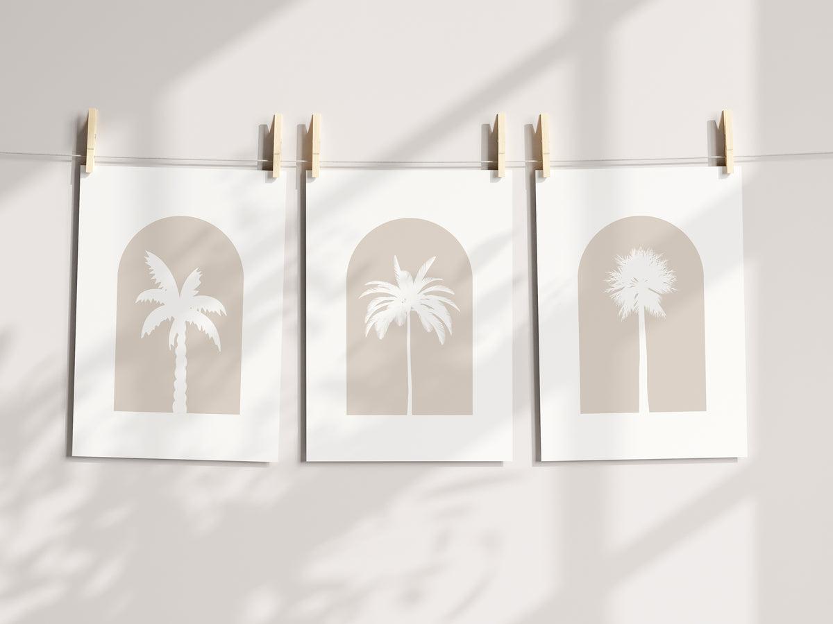 Boho Palm Tree Nursery Prints