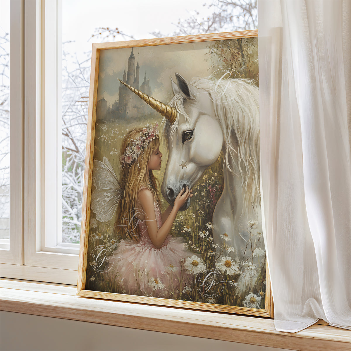 Unicorn & Fairy Wall Art for Girls' Rooms