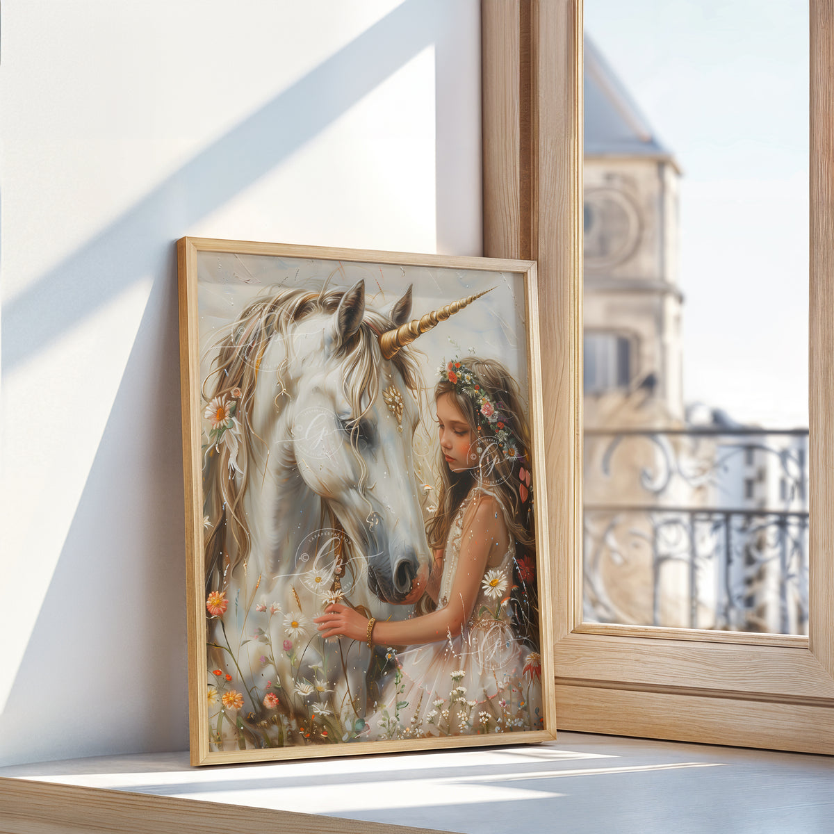 Unicorn Dreams Amidst Wildflower Whispers