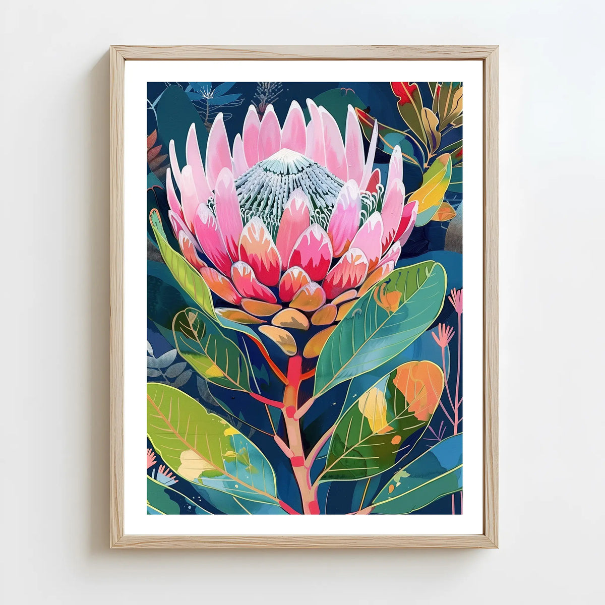 Modern Australian botanical artwork for home or office decor
