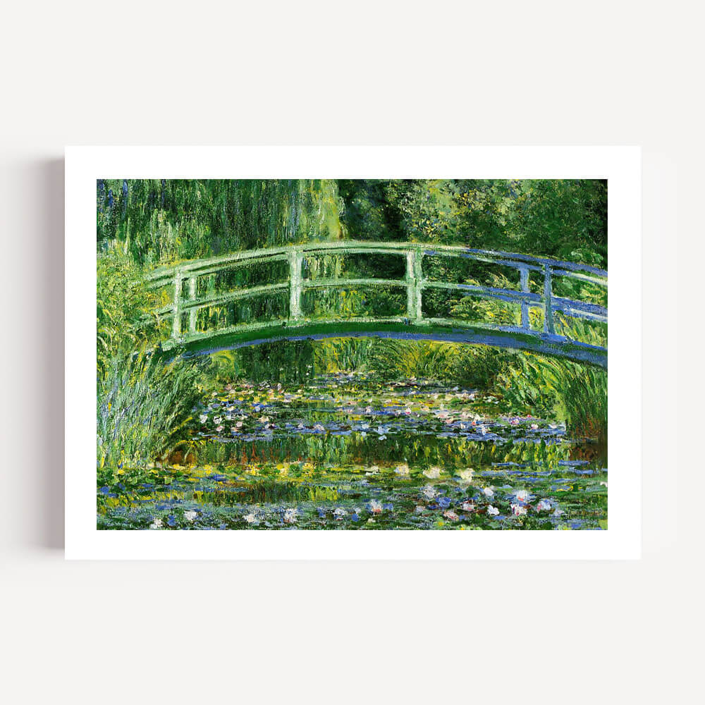 Claude Monet Water Lilies and Japanese Bridge wall art print unframed print