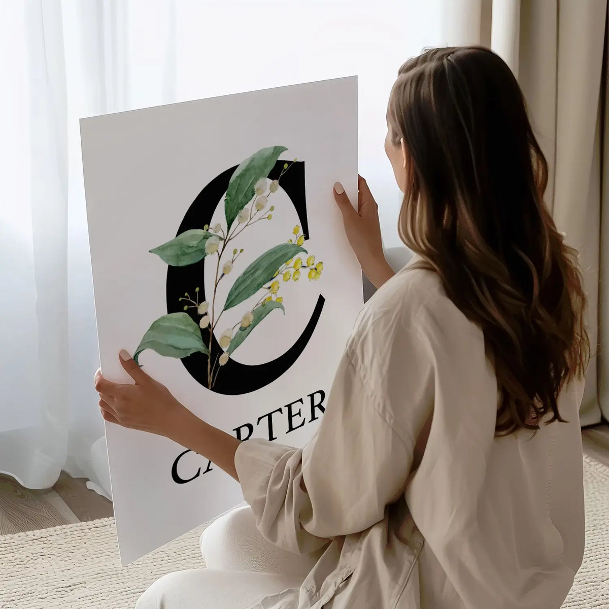 custom name art prints for Australian kids rooms