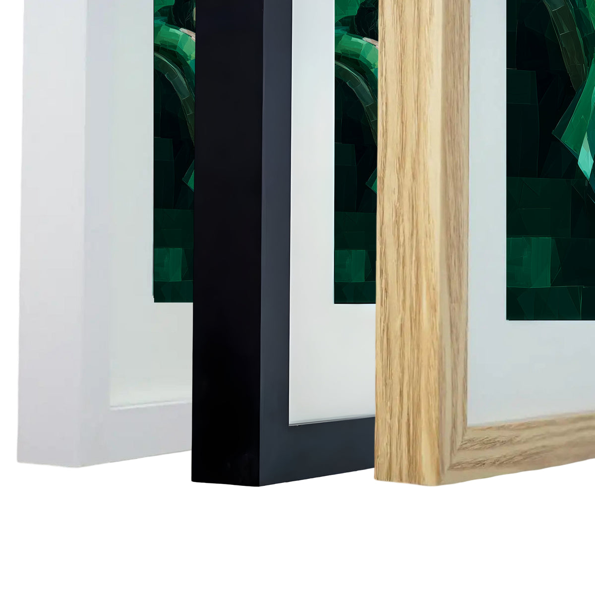 Sleeping Woman – Emerald Green Abstract Portrait