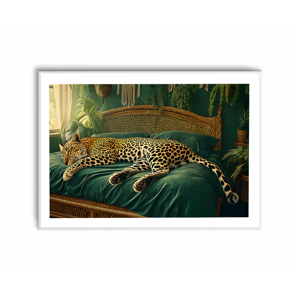 Maximalist leopard wall decor