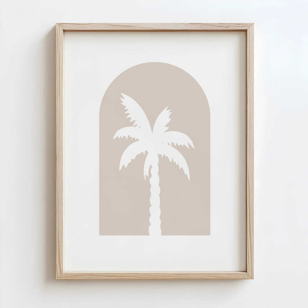 customisable palm print in beige