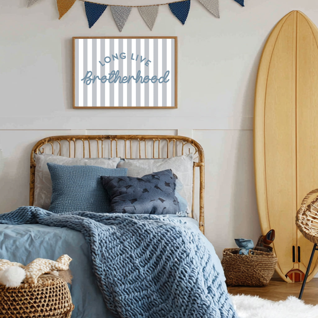 long live brotherhood wall art for boys decor