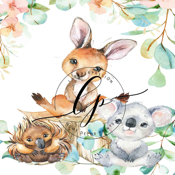 Australian Animal wall Prints Animal Kids Prints
