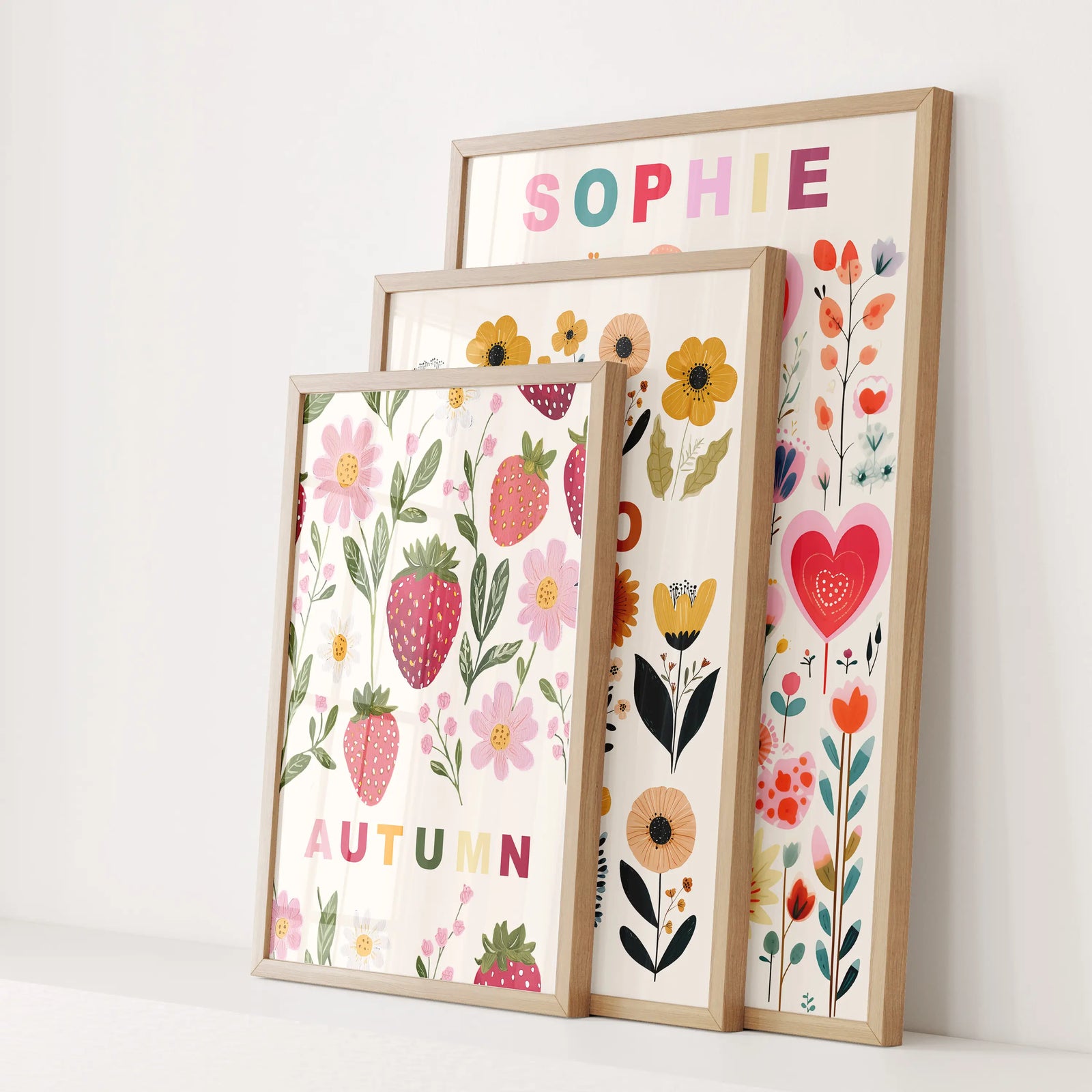 Girls Personalised Name Prints