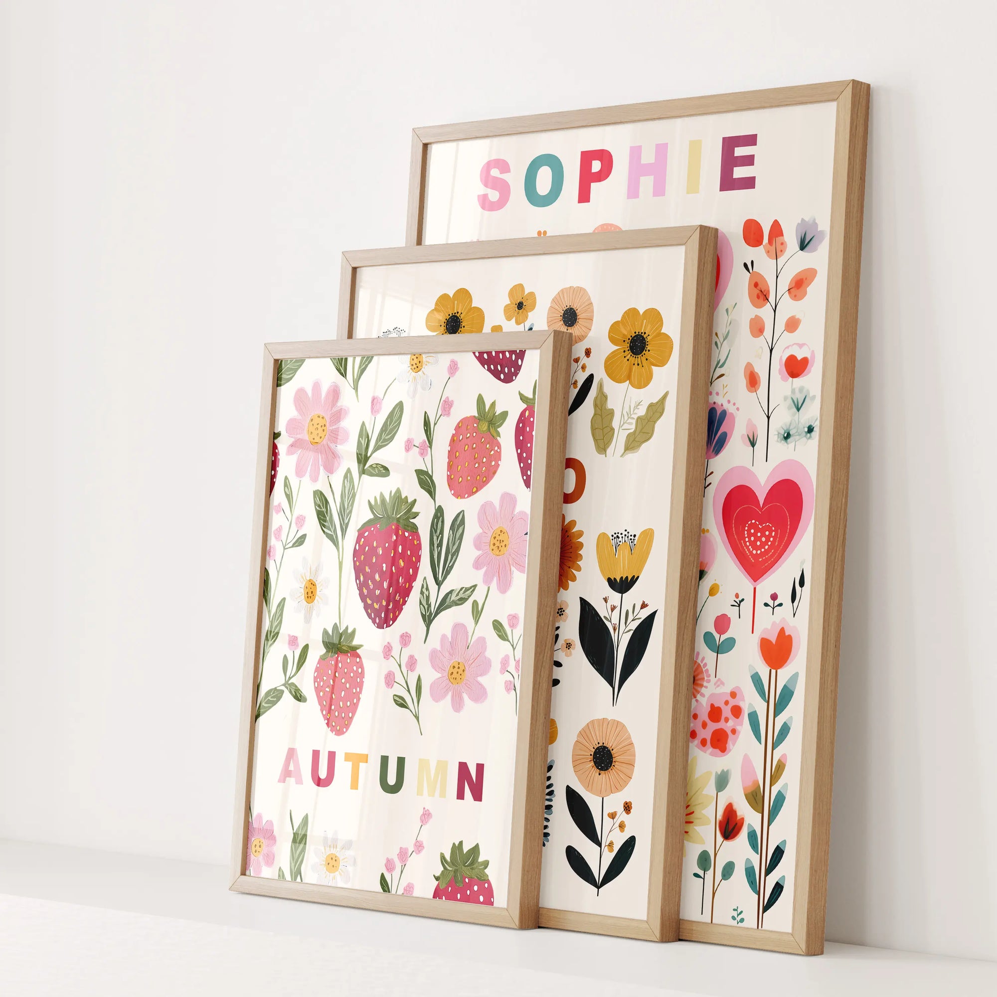 Girls Personalised Name Prints