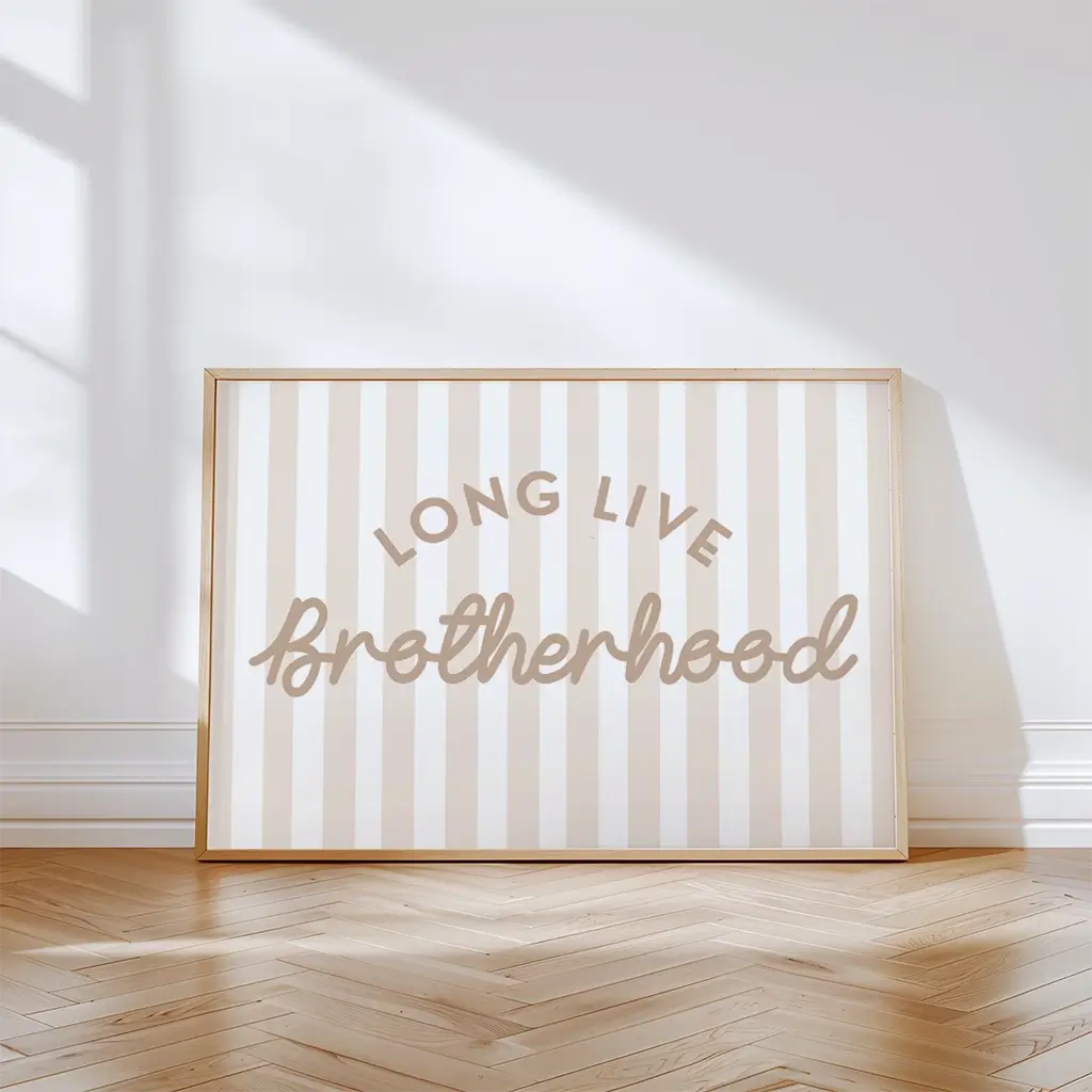 long live brotherhood trending boys wall decor print