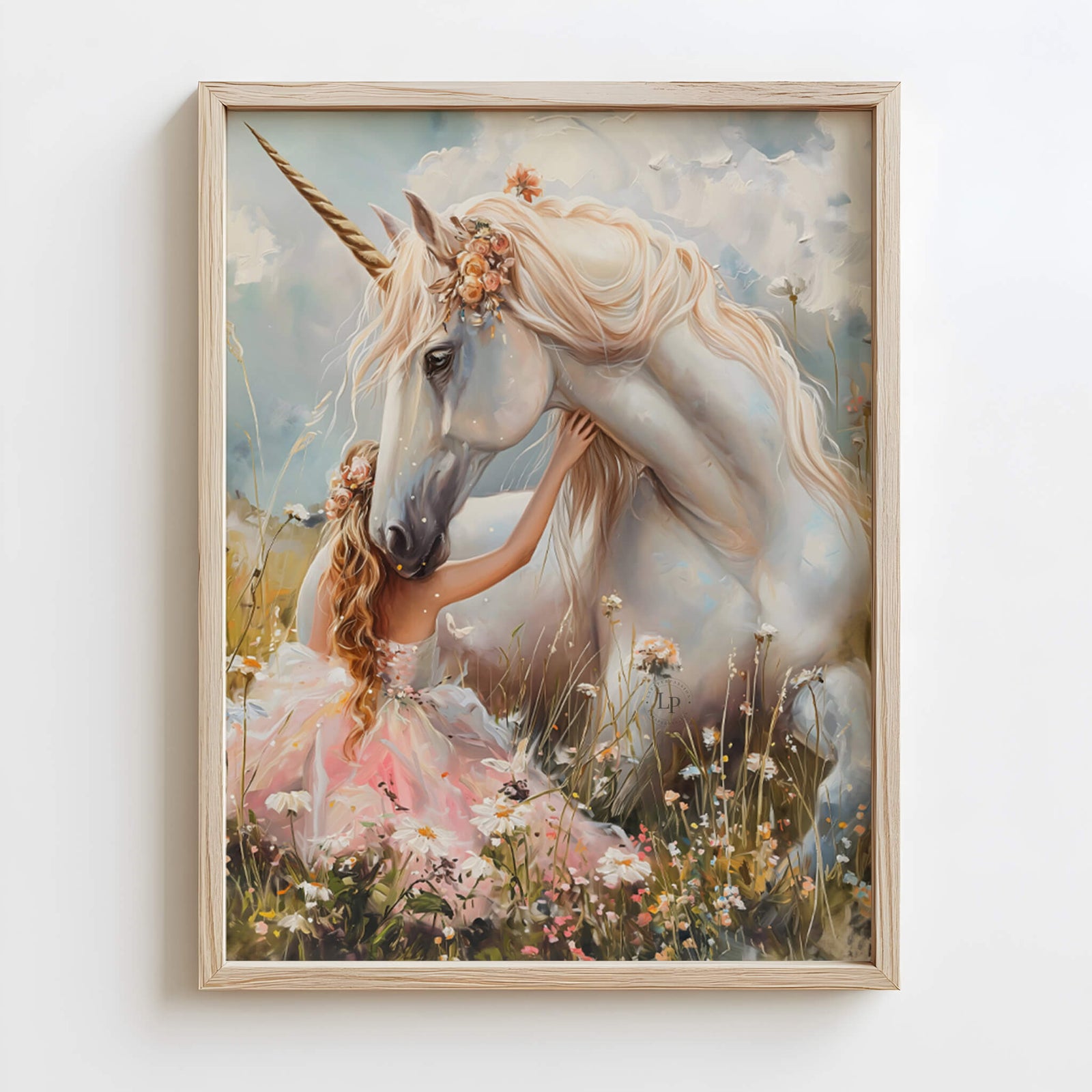 Girls unicorn wall art – magical and modern design