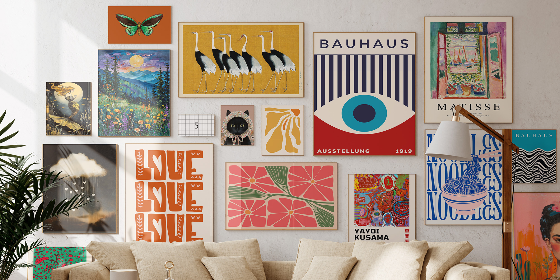 Australian wall art prints featuring unique designs.