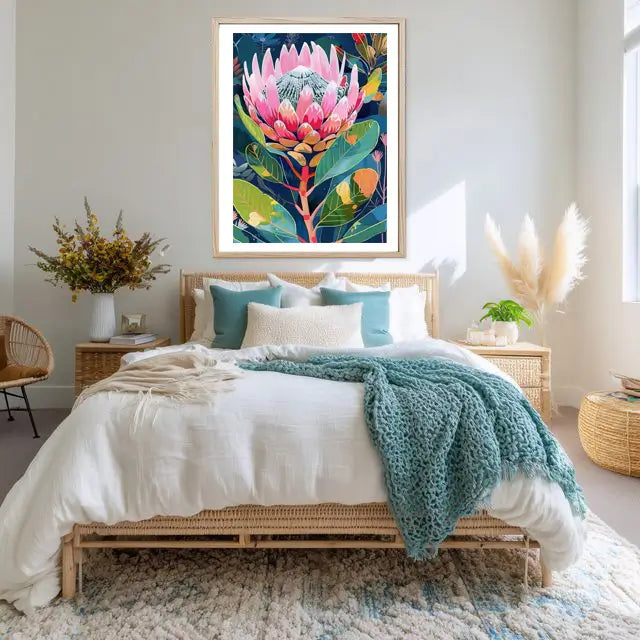 Australian Botanical Abstract Wall Art Print
