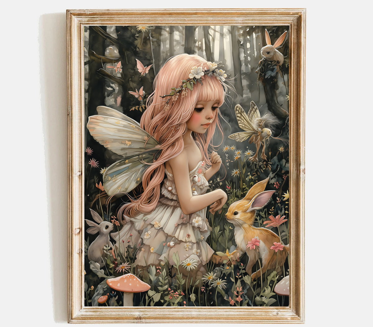 Nursery Fairy Wall Art Prints | Girls wall art