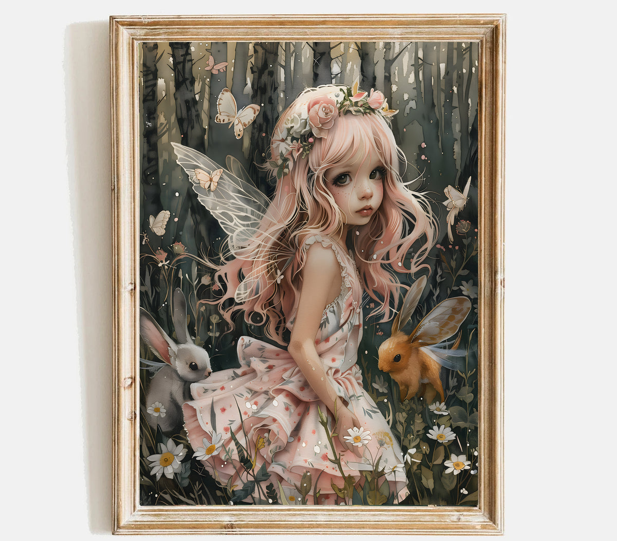 Nursery Fairy Wall Art Prints | Girls wall art