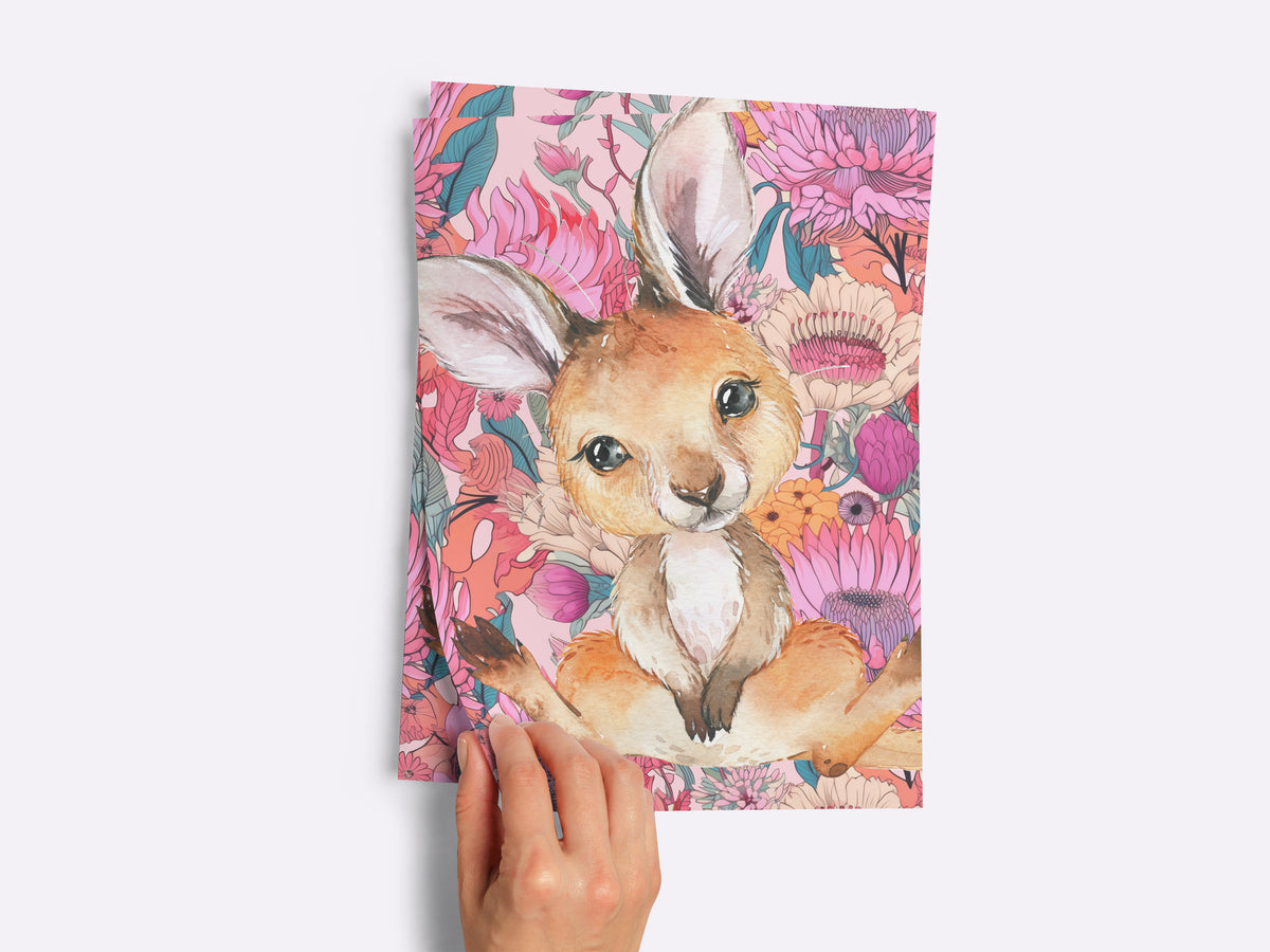 Australian Animals Girls Wall Prints Nursery Prints