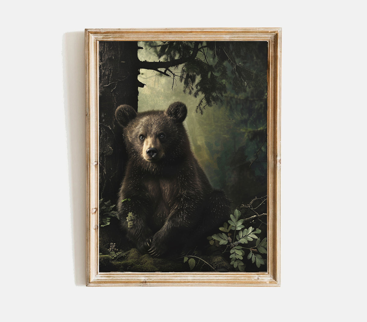 Vintage Bear Print, Bear Nursery Wall Art