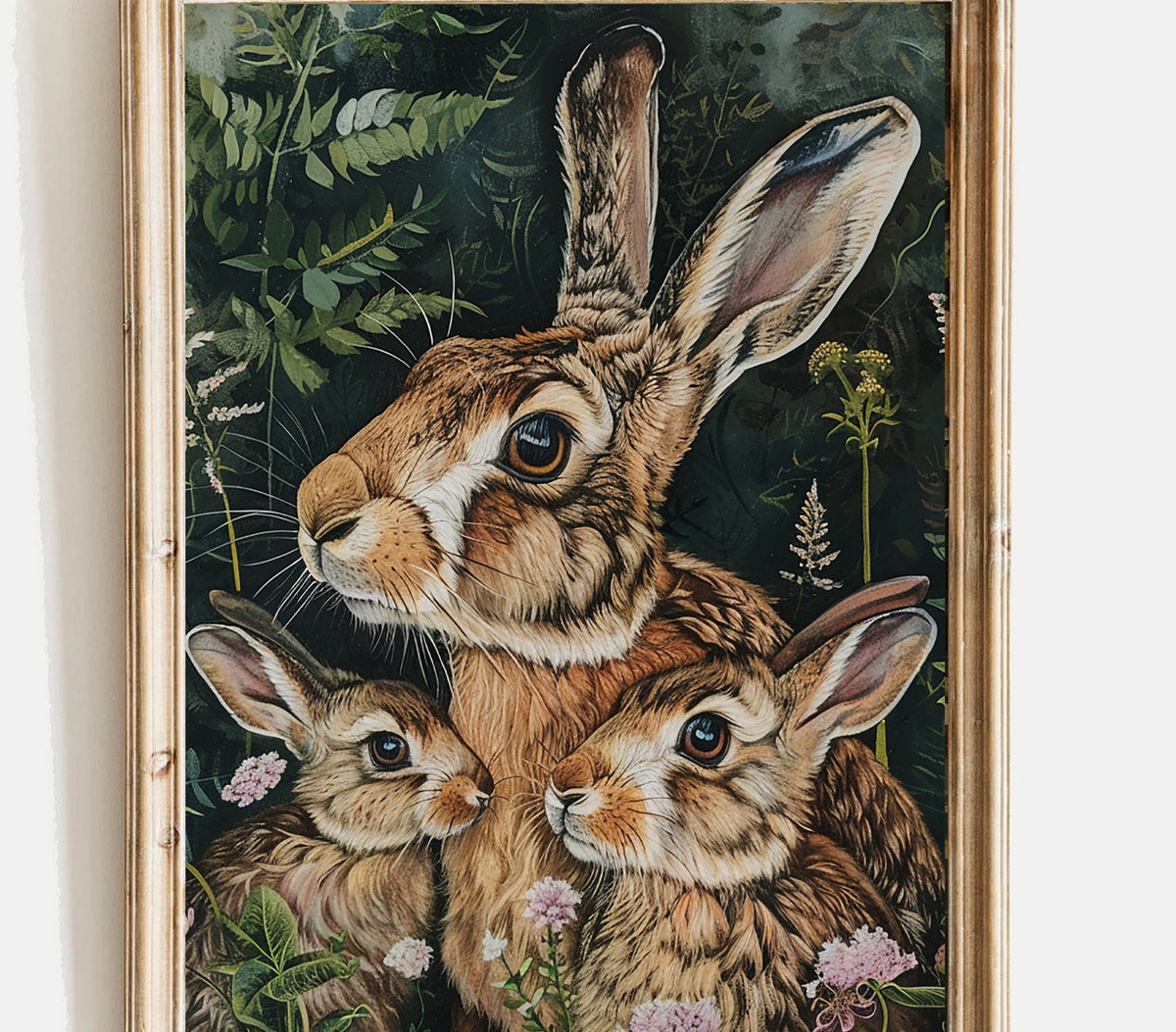 Rabbit Wall Art - Bunny Nursery Print