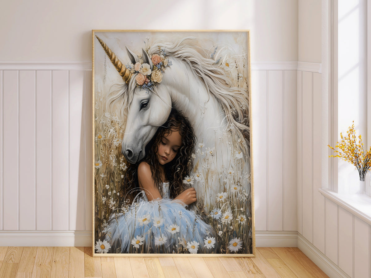 Unicorn wall art | Fantasy Nursery wall art