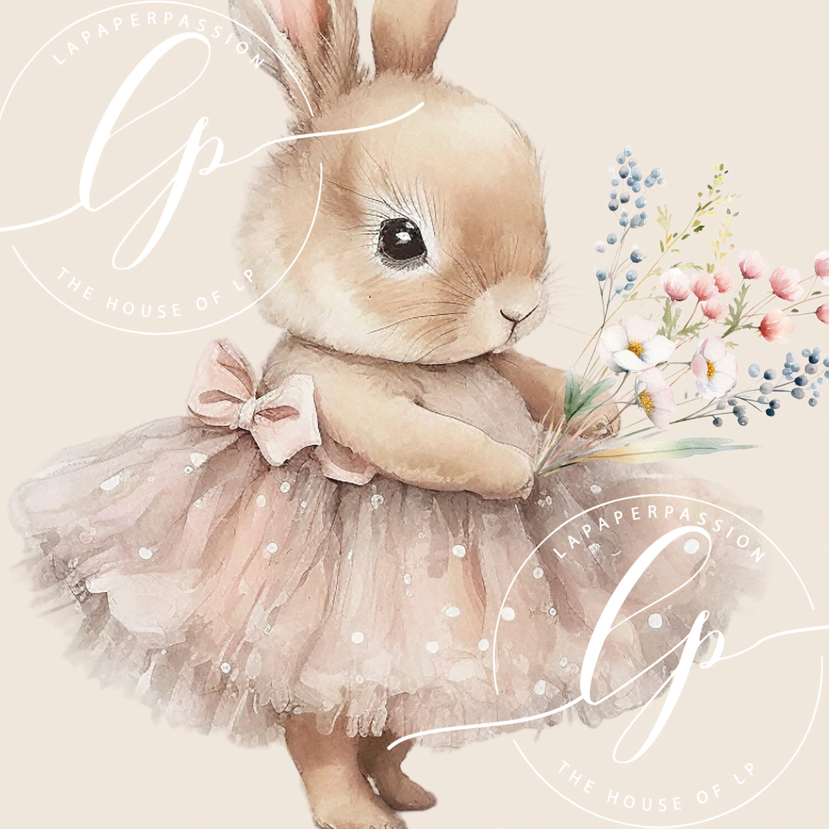 Whimsical Bunny Wall Art Prints
