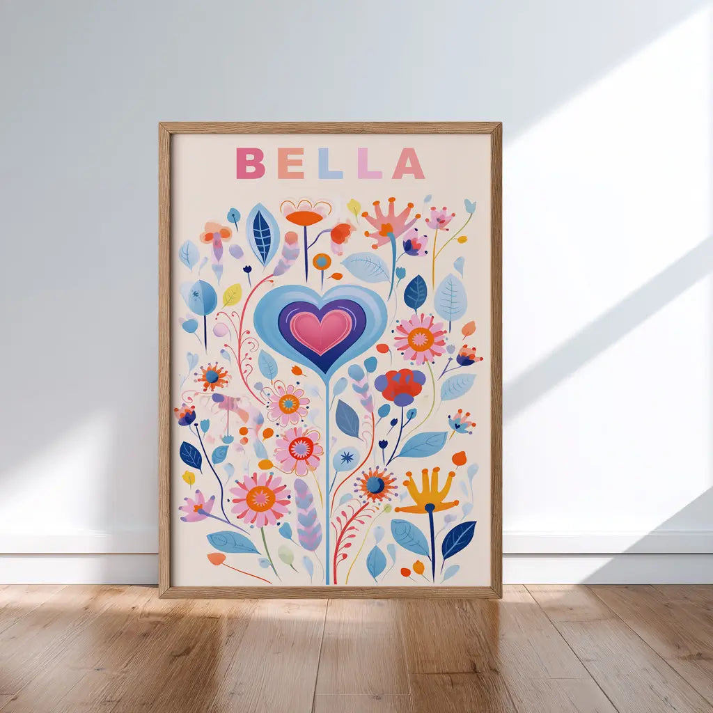 Custom Name Girls Print