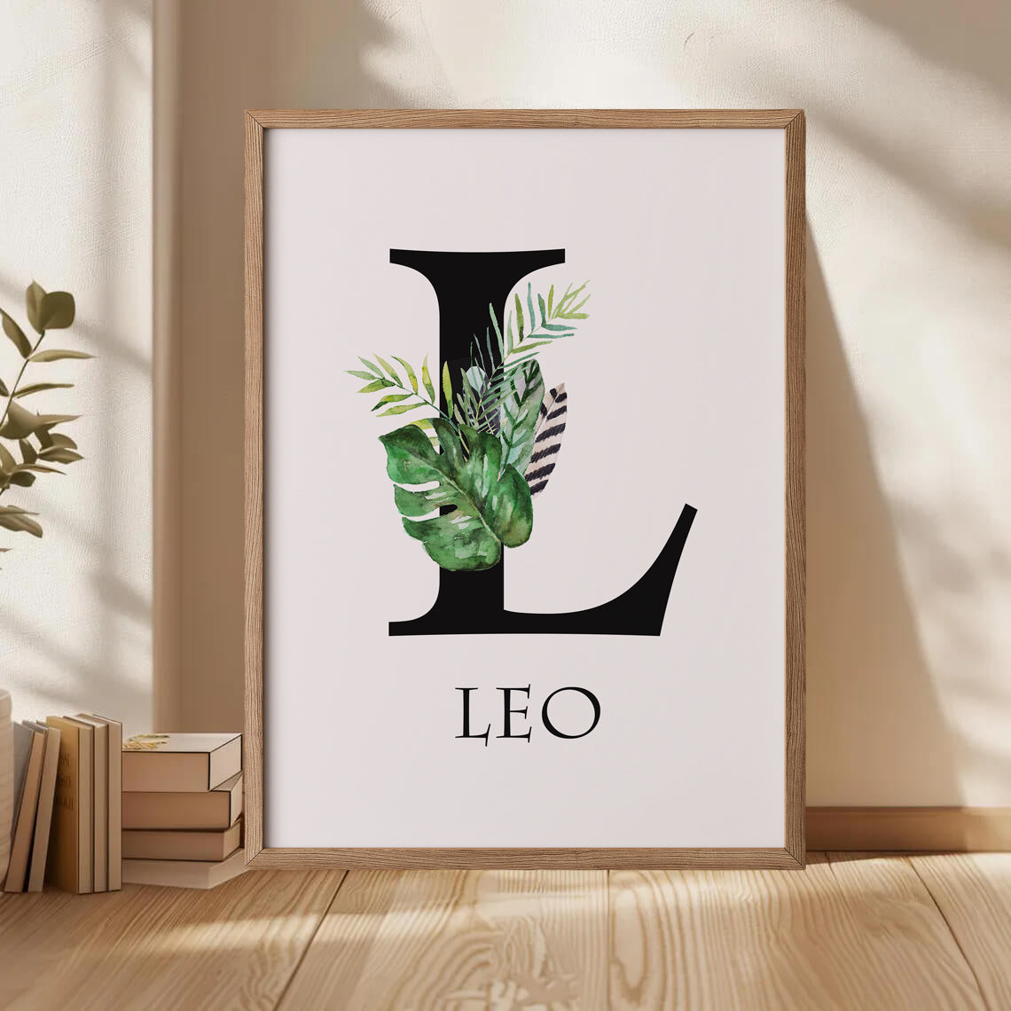 Custom name wall art for children’s bedroom or nursery décor