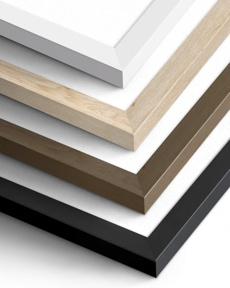 Frame colours whote black natural