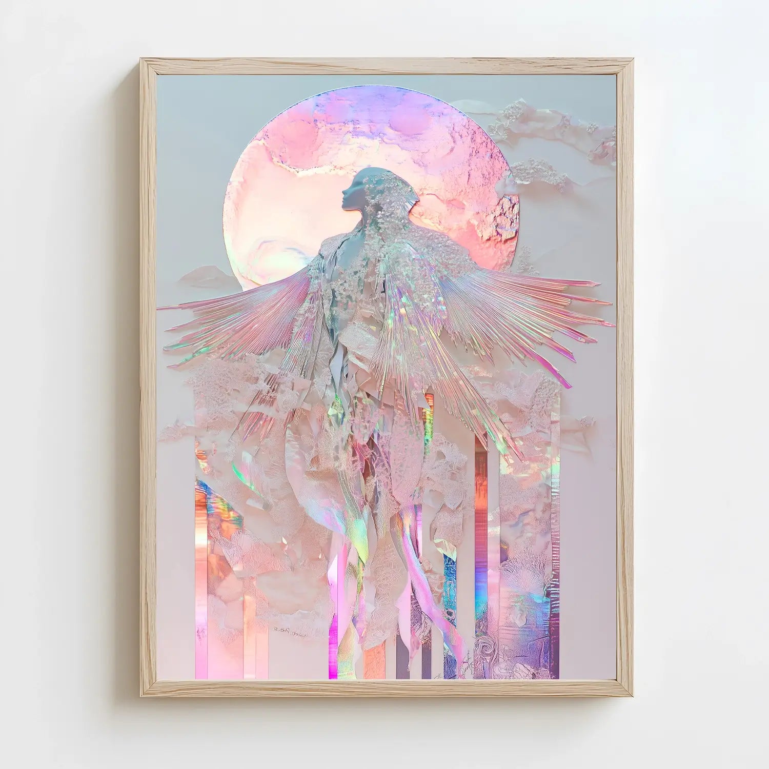 divine feminine with this stunning Moon Goddess art print