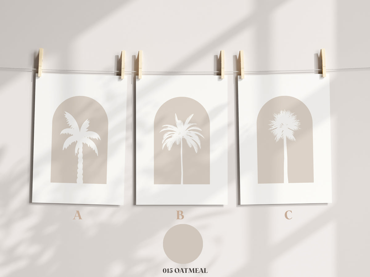 Boho Palm Tree Nursery Prints