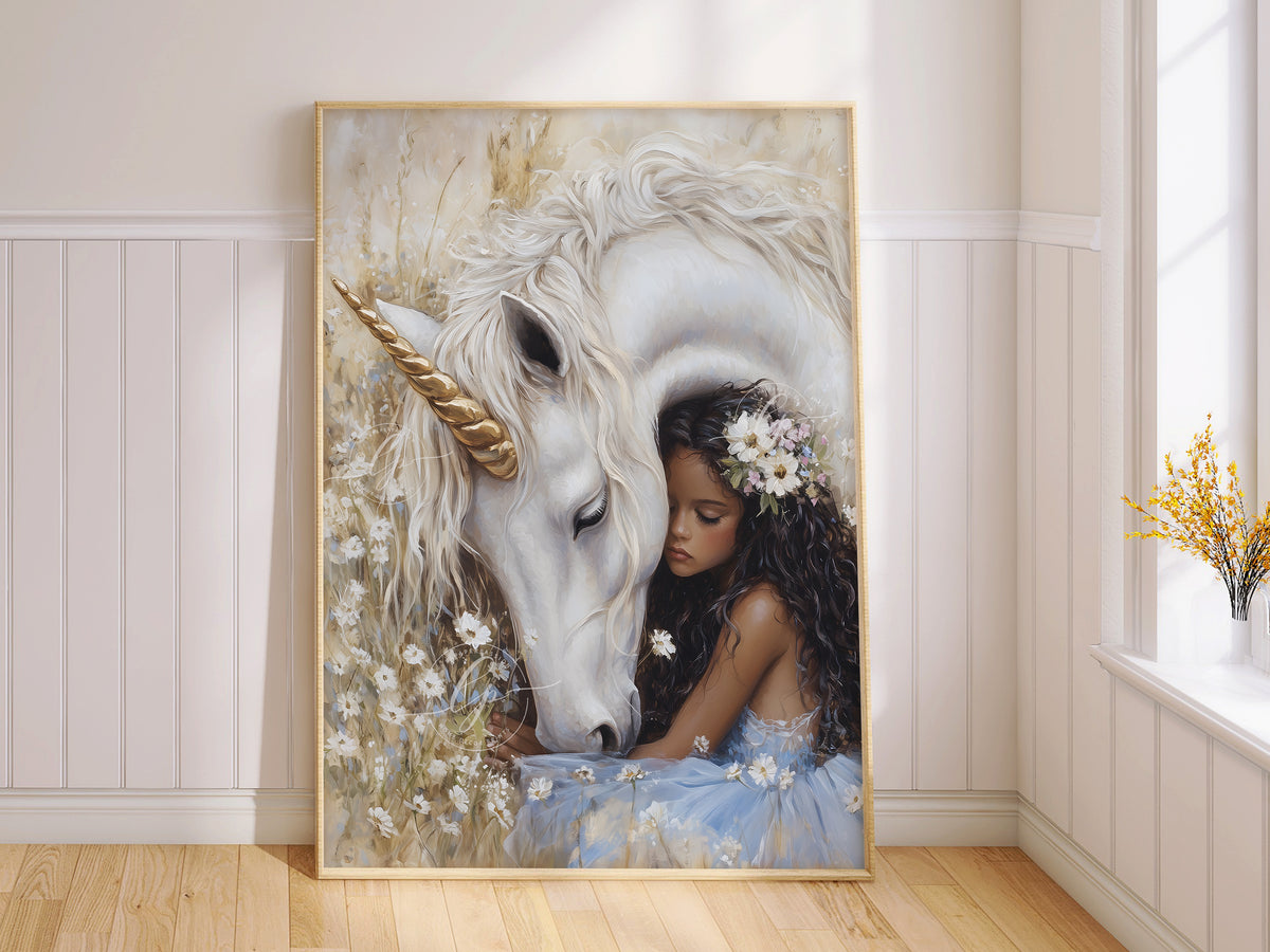 Unicorn wall art | Fantasy Nursery wall art