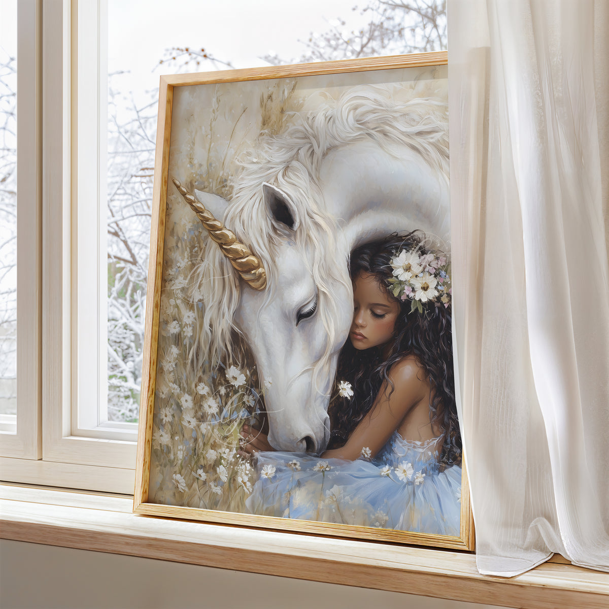 Unicorn wall art | Fantasy Nursery wall art