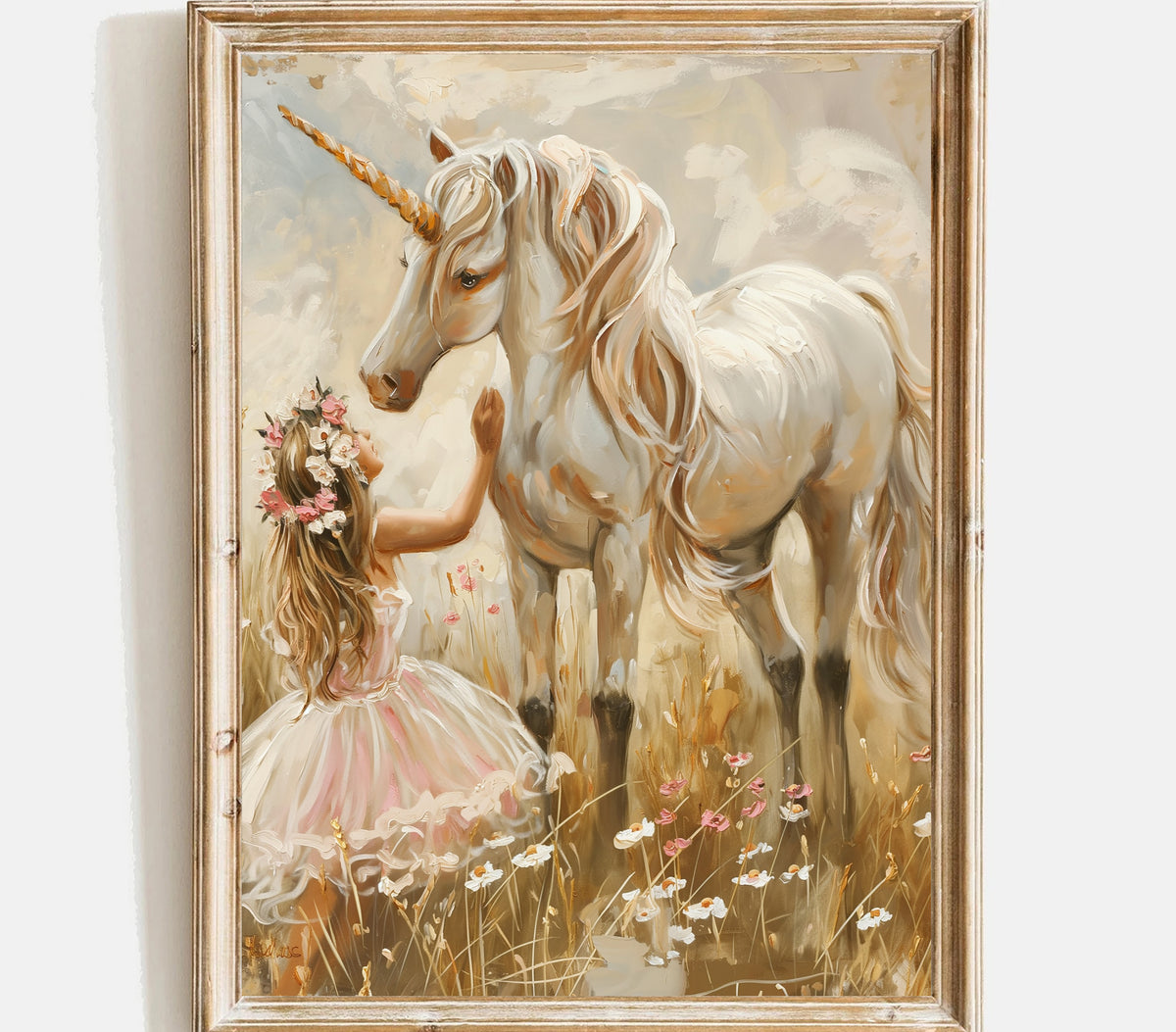 Unicorn wall art | Girls wall art