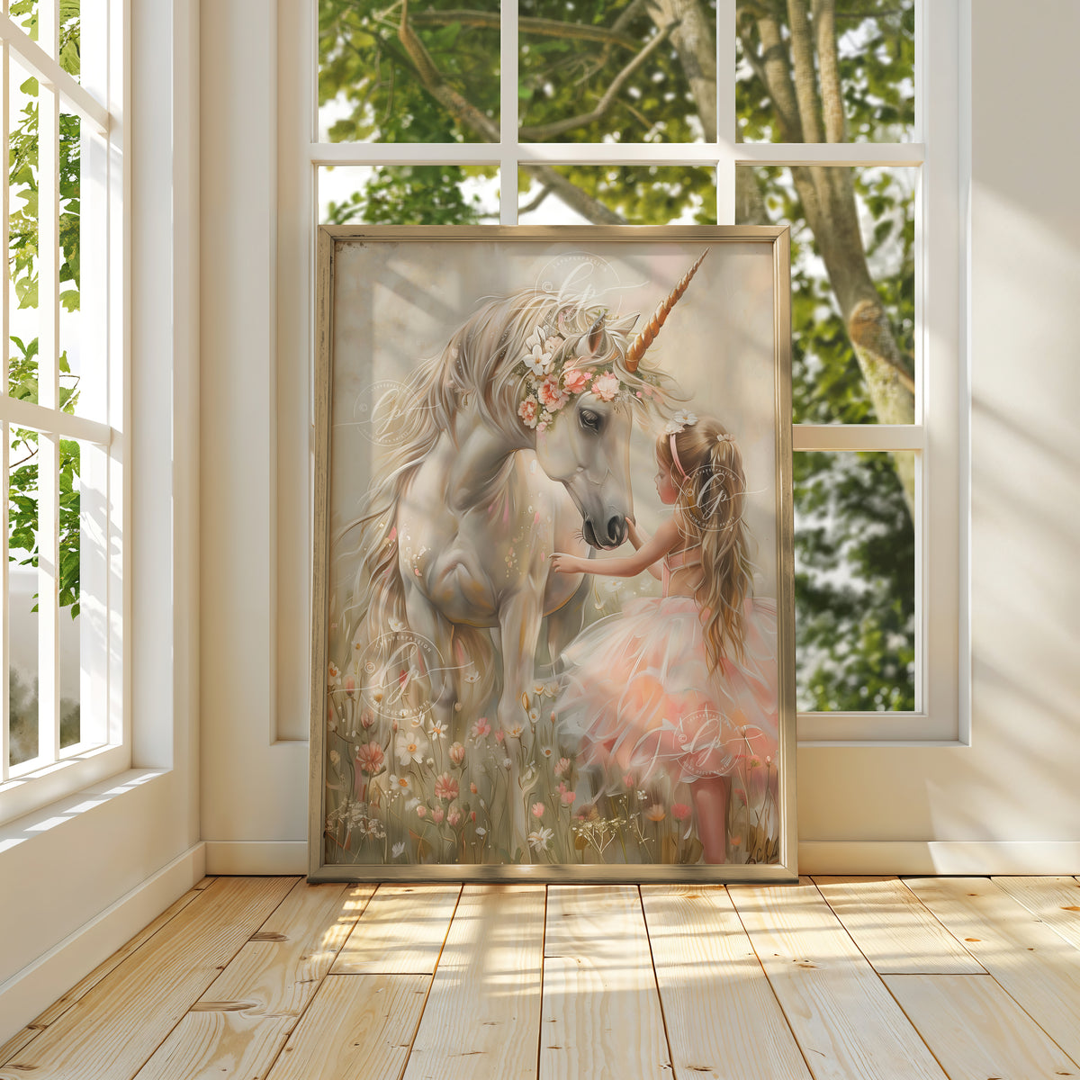 Unicorn wall art | Girls wall art